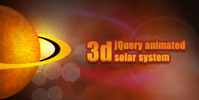 3d jQuery animated solar system